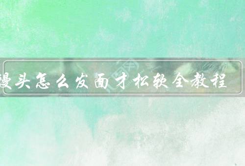 做馒头怎么发面才松软全教程(水温要适中／发酵时间要充足／揉面要用力)